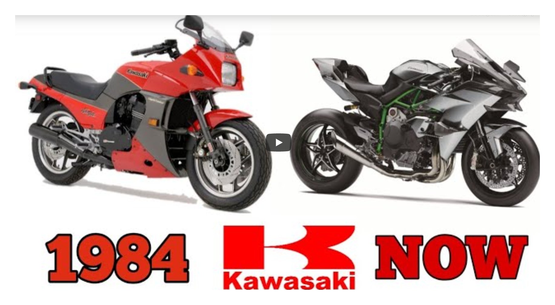 Krótka videohistoria ewolucji serii Kawasaki Ninja od
