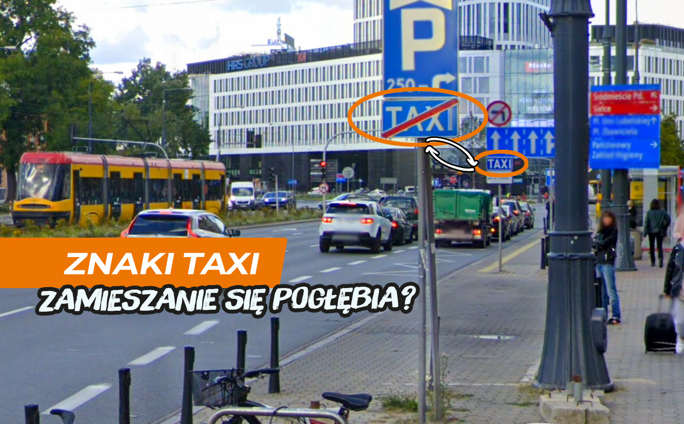 Znak Taxi D-19 i D-20: gdzie jest początek i koniec postoju taksówek? Zamieszanie w prawie - Motogen.pl