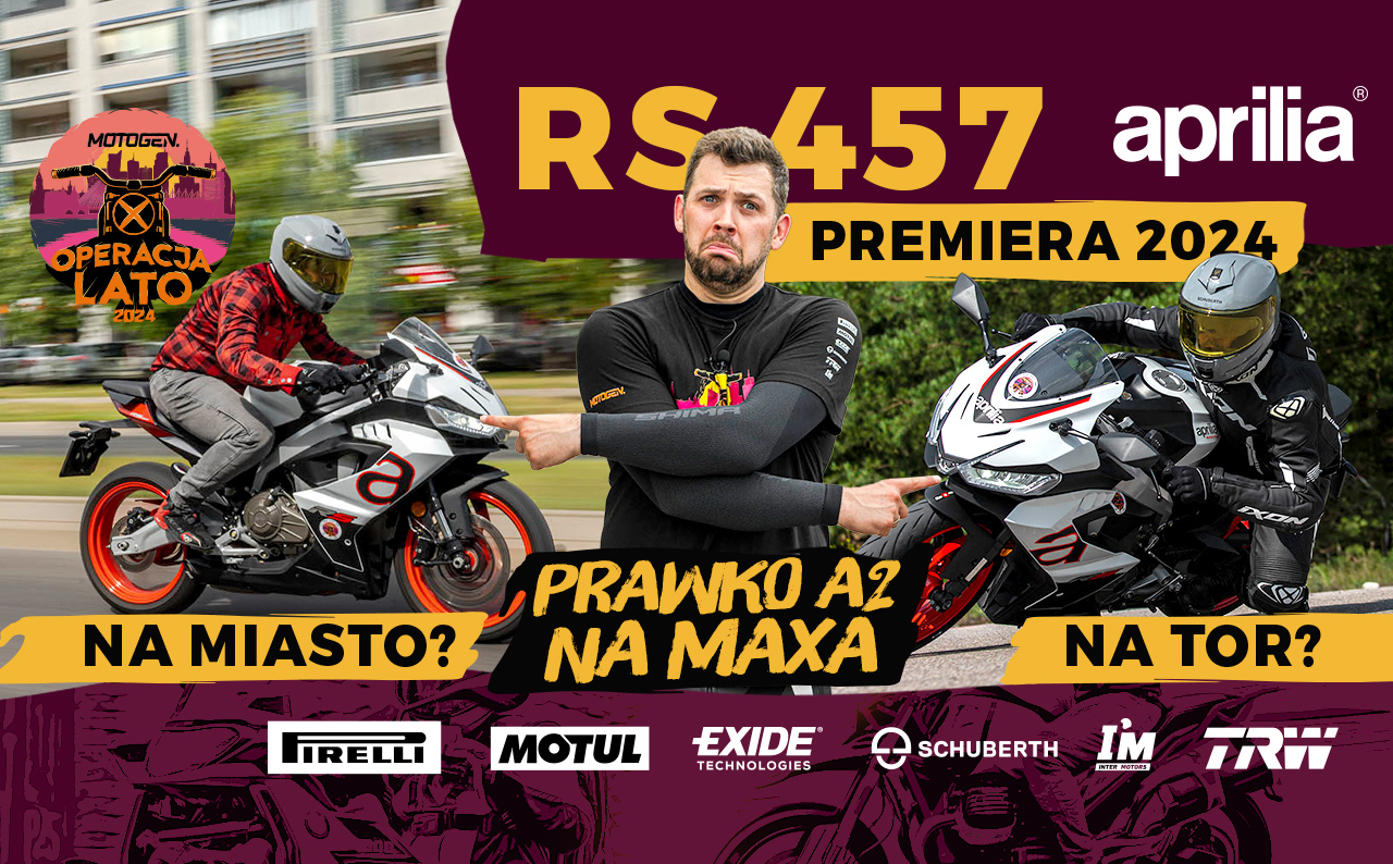 Aprilia RS 457, nowość 2024, najlepszy sport na A2?! [TEST, VIDEO, opinia, zdjęcia, Operacja Lato]