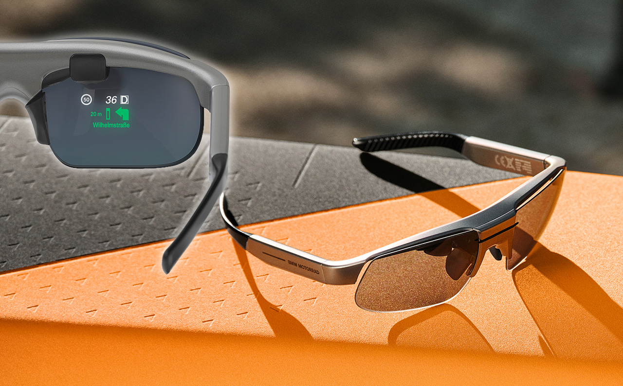 Okulary na motocykl z HUD – BMW Motorrad ConnectedRide SmartGlasses